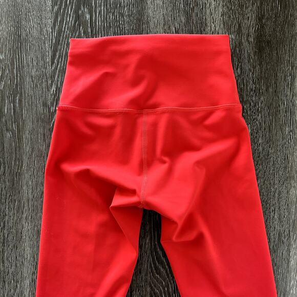 EUC Lululemon Wunder Train High-Rise Crop 23” Leggings Hot Heat Red Size 2 Train - Picture 7 of 15